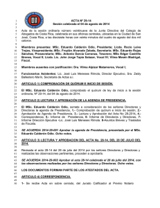 Acta Nº 29 - Colegio de Abogados y Abogadas de Costa Rica