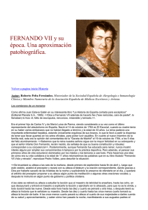 FERNANDO VII y su época. Una aproximación patobiográfica.