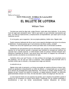TENN WILLIAM - El Billete De Loteria - T