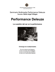 Performance Deleuze  Seminario Multimedia Performance Deleuze