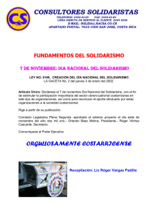 Fundamentos del Solidarismo.