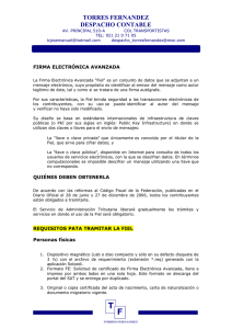 FIRMA ELECTRÓNICA AVANZADA