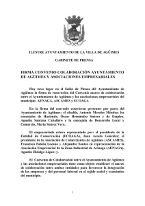firma convenio colaboración ayuntamiento de