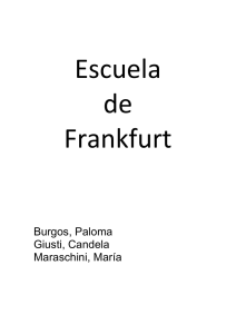 La Primera Escuela de Frankfurt