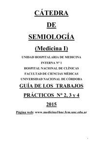 CÁTEDRA DE SEMIOLOGÍA (Medicina I)