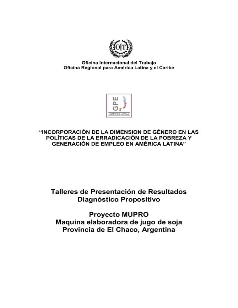 Informe MUPRO OIT en América Latina y el Caribe