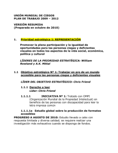 Plan de Trabajo 2009-2012 - Version Resumida