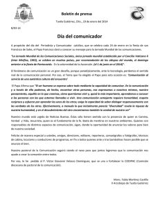 Boletín de prensa Tuxtla Gutiérrez, Chis., 19 de enero del 2014 B/03