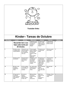 BIL Homework Calendar - October and November