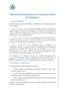 Manual Elemental para la interpretación de Balances 1.