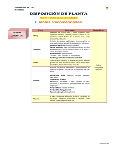 Disposición de planta