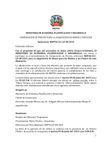 MEPyD-CCC-CP-08-2015 - Ministerio de Economía, Planificación y
