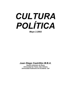 Fundamentos de Cultura Política