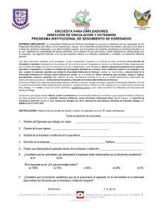 encuesta para empleadores - Universidad Politécnica de Pachuca