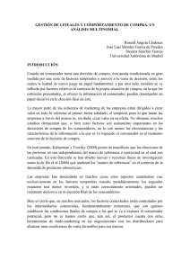 GESTIÓN DE LINEALES Y COMPORTAMIENTO DE COMPRA. UN