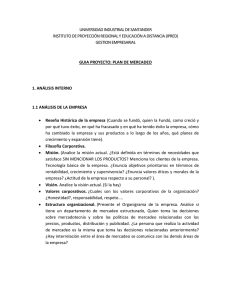 Plan de Mercadeo - IPRED - Universidad Industrial de Santander