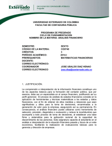 Analisis-Financiero-2014-I - Universidad Externado de Colombia