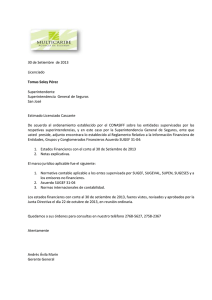 30/09/2013 - agencia de seguros multicaribe sa