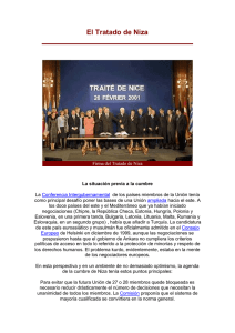 El Tratado de Niza (2001)