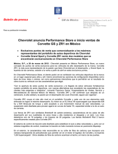 Chevrolet anuncia Performance Store e inicia ventas