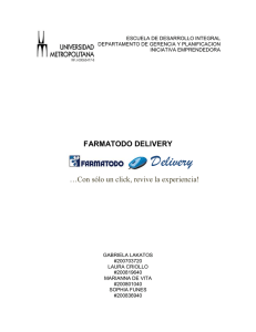 Delivery  FARMATODO DELIVERY …Con sólo un click, revive la experiencia!