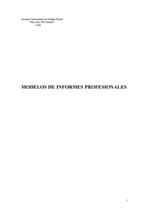 MODELOS DE INFORMES PROFESIONALES