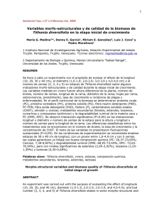 Zootecnia Trop. v.27 n.2 Maracay mar. 2009 Variables morfo