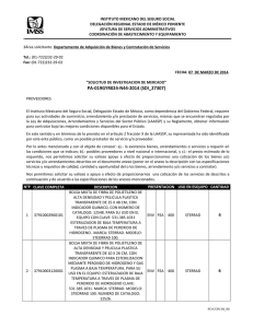 INSTITUTO MEXICANO DEL SEGURO SOCIAL DELEGACIÓN REGIONAL ESTADO DE MÉXICO PONIENTE