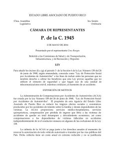 P. de la C. 1945 CÁMARA DE REPRESENTANTES