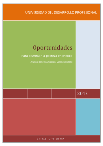 programa oportunidades - Estructura Socioeconómica de México
