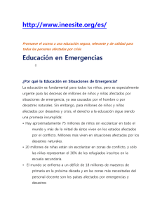 Educación en Emergencias