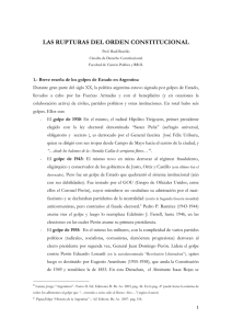 Ficha Ruptura del orden constitucional