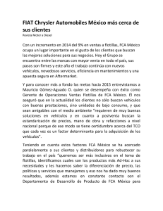 FIAT Chrysler Automobiles México más cerca de sus clientes