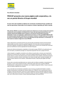 PROCAP presenta una nueva página web corporativa, a la vez