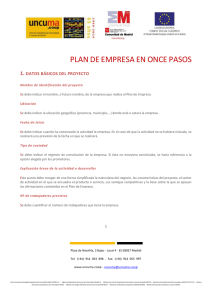 Plan de empresa en 11 pasos