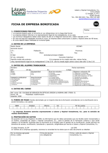 Ficha de empresa bonificada - Lázaro y Espinal Consultores