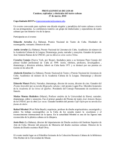 PROTAGONISTAS DE LOS 60 - Cuban Research Institute