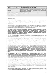 TEMA: IV 1. Decreto Supremo N° 004-2002-PCM