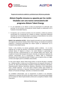Alstom España renueva su apuesta por los recién