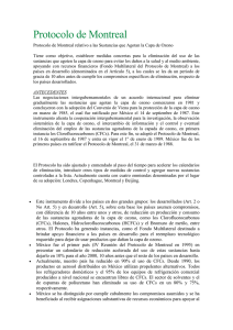 Protocolo de Montreal relativo a las Sustancias que Agotan la Capa