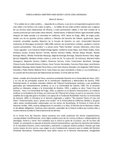 CIENCIA JURIDICA: MAESTROS HANS KELSEN Y LOS DE LEON