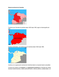 Historia territorial de Colombia