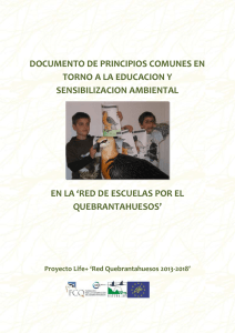 Carta de Principios comunes - Proyecto LIFE+ `Red Quebrantahuesos`