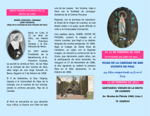 Virgen de Lourdes - Las Hijas de la Caridad en Perú