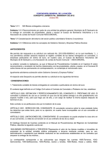 CONTADURÍA GENERAL DE LA NACIÓN CONCEPTO JURÍDICO No. 2000009541 DE 2012