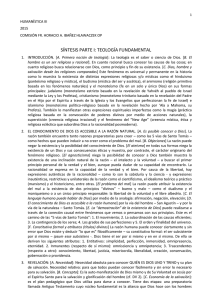 humanística iii sintesis tf - Universidad del Norte Santo Tomás de
