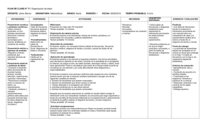 Propuesta Plan de clase por competencias (ej estadistica)