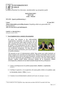 SPA1101 - Spansk språkkunnskap A