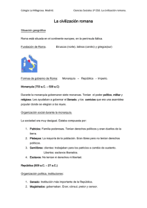 Resumen Tema 11. Roma - Colegio La Milagrosa