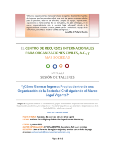 Generación de Ingresos Propios de las OSC en México